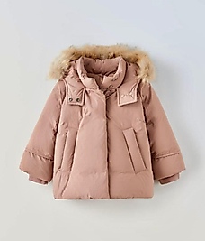 UNİ KÜRK KAPŞONLU DOLGULU MONT