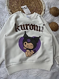KUROMİ BASKILI SWEATSHIRT